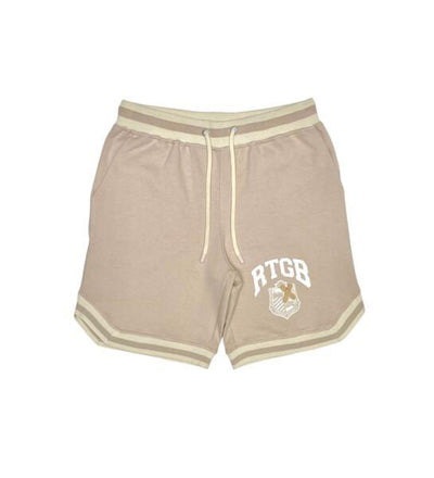 At The Fortt Urban Boutique, We carry the Urban Streetwear Clothing Line: Red Tag Brand This RTGB Apparel piece is the Cream Alumni Shorts with logo. Find this and more at The Fortt Urban Boutique in Sherman Oaks, CA. USA.