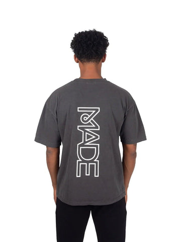 Streetwear Clothing Line: Made for All - Vintage M Print T-Shirt Vintage Black